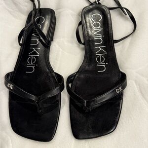 Calvin Klein Black Strappy Sandals